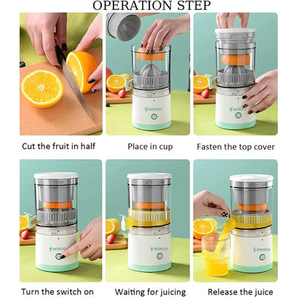 Automatic Household Electric Citrus Juicer with USB & Cleaning Brush